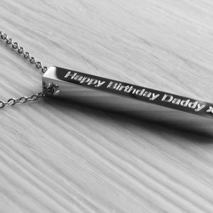 Solid Bar Mens Personalised Gift