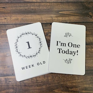 Cartes d'étape de bébé | Cartes-photos | Jalon | Nouveau cadeau de bébé
