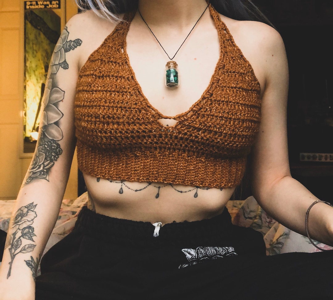 トップス Eaphi fringe crochet knit bustier Eaphi fringe crochet knit bustier トップス