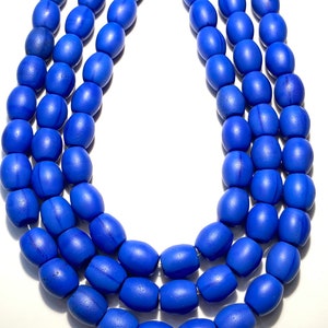 Vintage blue   African Trade Bohemian Glass Beads