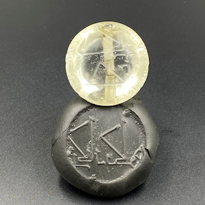 In der Nähe von Ostern Vintage Antike Kristalle Siegel Stempel Siegel Bead