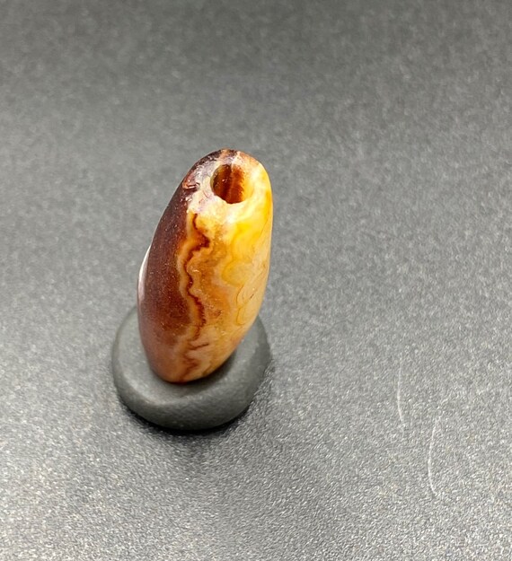 Old Historic Cultures Trade Jewelry Banded Agate Anti… - Gem