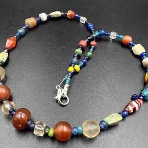 Vintage Dzi Antique Trade Himalayan India Tibetan Nepal Afghani Old Beads String
