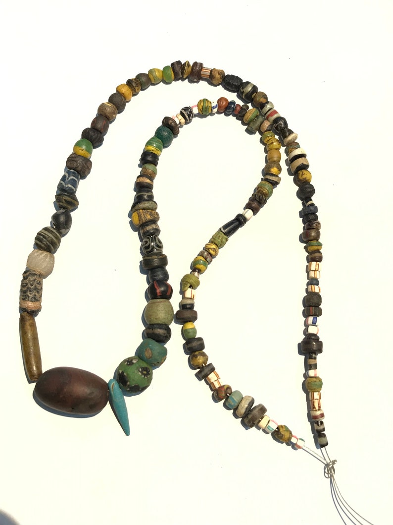 Ancient egypt . lot of beads mostly glass roman 200 a OF Etsy