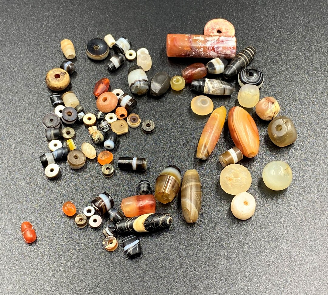 Old Dzi Beads Himalayan Tibetan Greek Roman Afghani Jewelry