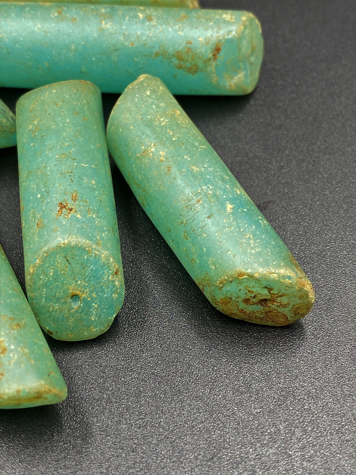Antique Old Glass Beads From South East Asia Very Unique Etsy