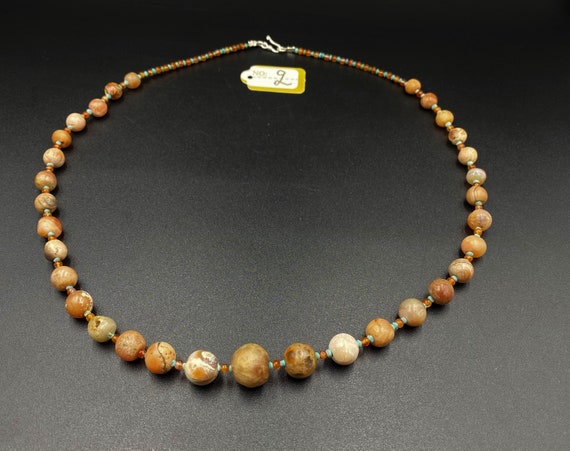 old agate carnelian   beads from central Asia Afg… - image 1