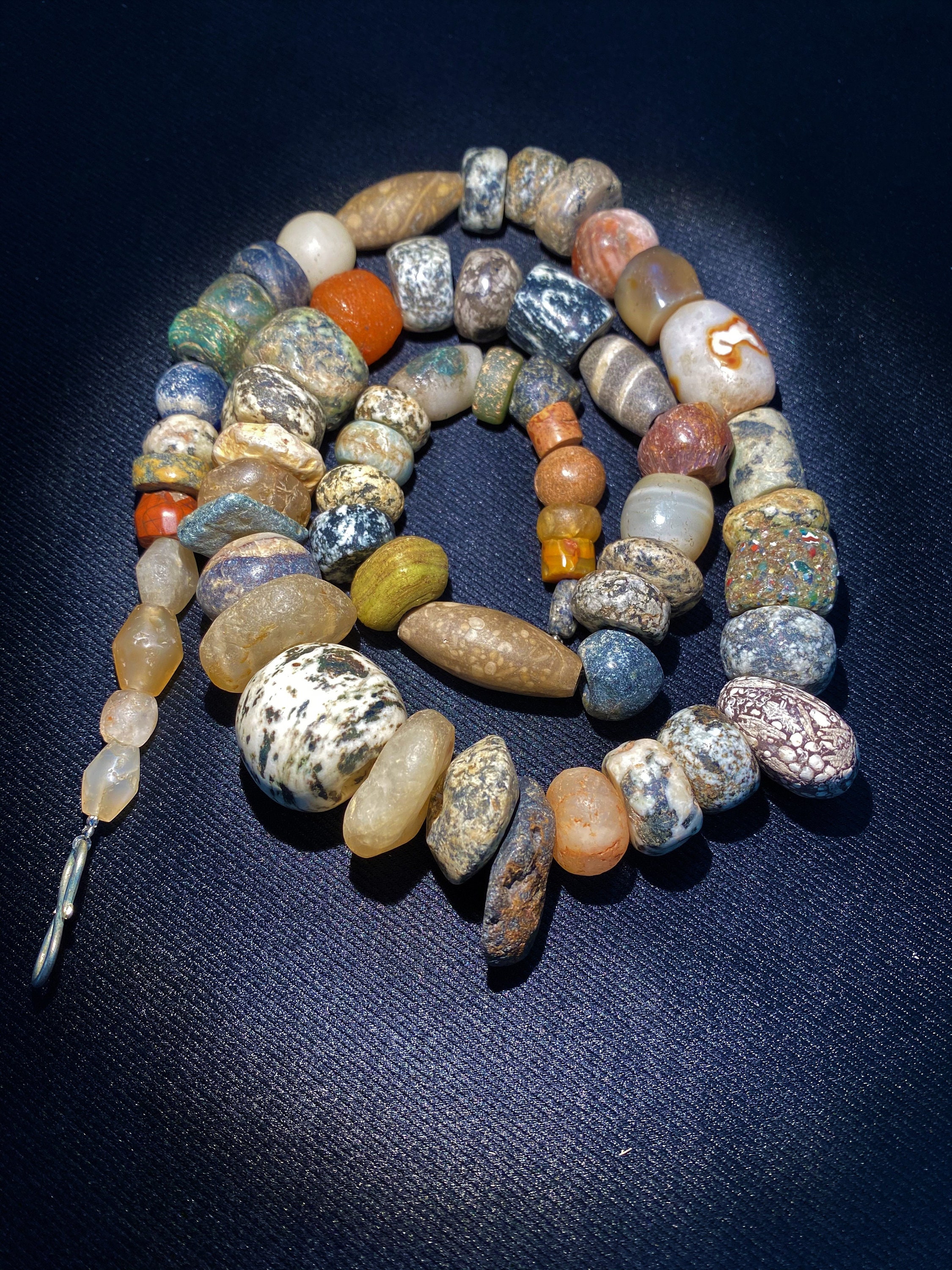 Old Ancient Antique Stone Age Lot Beads From Ancient Time - Etsy