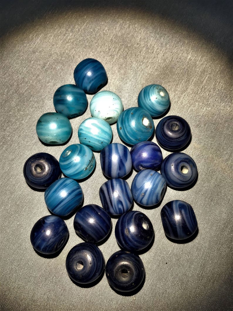 Antique Glass Trade Beads Etsy