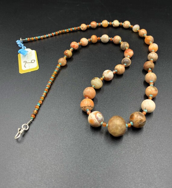 old agate carnelian   beads from central Asia Afg… - image 6