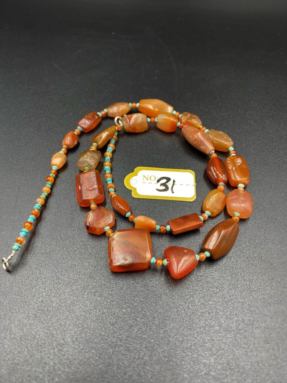 Ancient Himalayan Indo Tibetan beads necklace old… - image 2