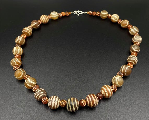 Himalayan Tibetan Tian Zhu Antique Decorated Etch… - image 2