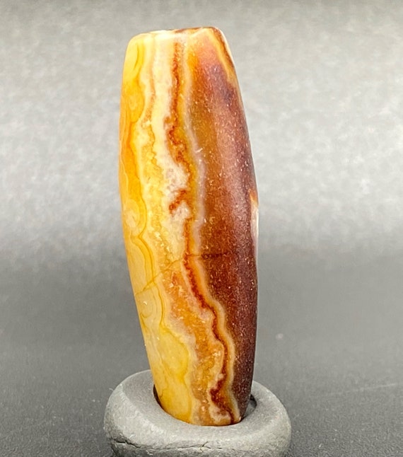 Old Historic Cultures Trade Jewelry Banded Agate Anti… - Gem