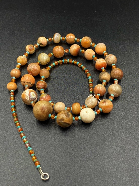 old agate carnelian   beads from central Asia Afg… - image 2