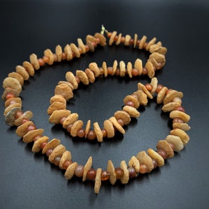 Ancient Neolithic Stone Age Rock Quartz Carnelian Trade Jewelry Old Beads String