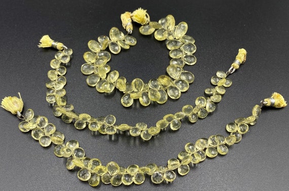Lot Jewelry Lemon Quartz Faceted Drop Briolette S… - image 3