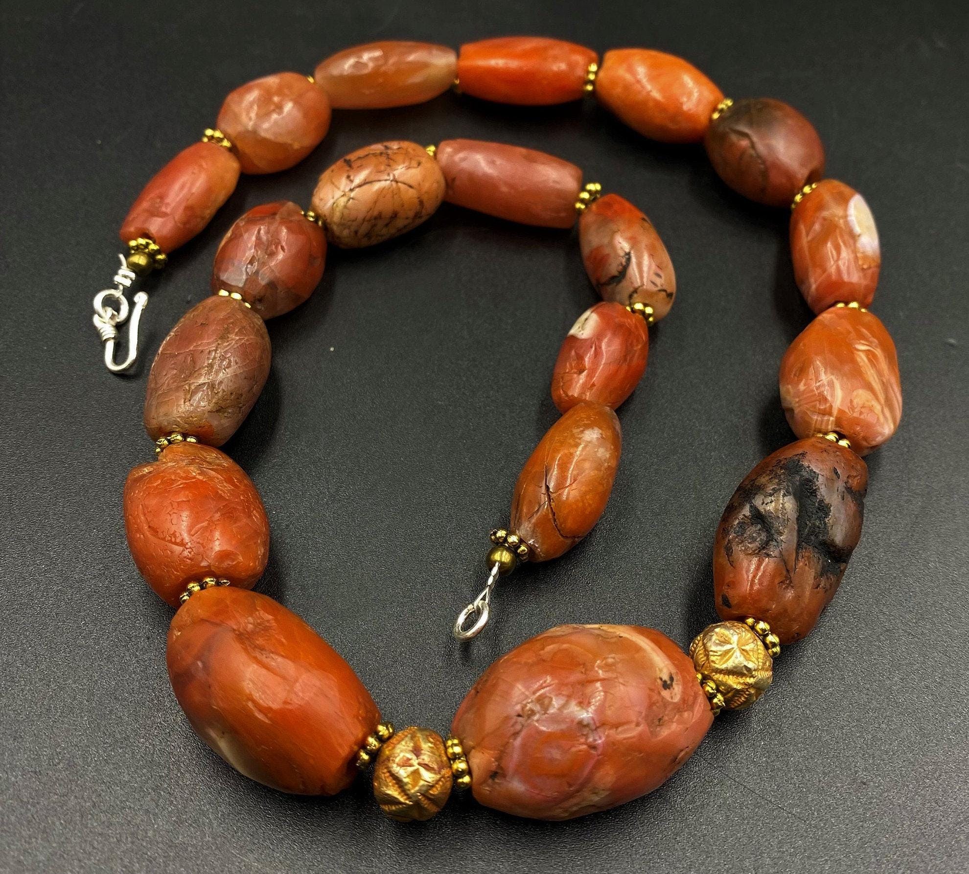 Tian Zhu Ancient Indo Tibetan Nepal Carnelian Pema Raka