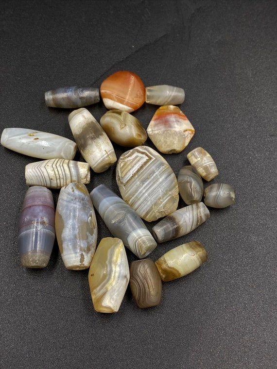 Old Antique Ancient Indo Greek Bactrian Banded Ag… - image 2