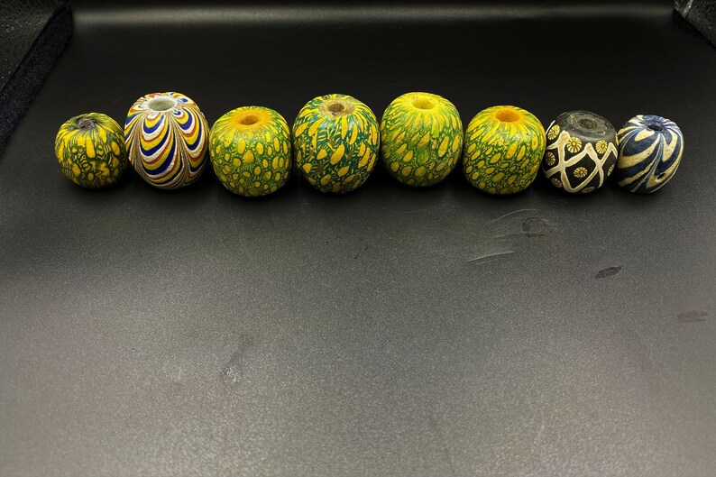 Antique Java Glass Beads Etsy
