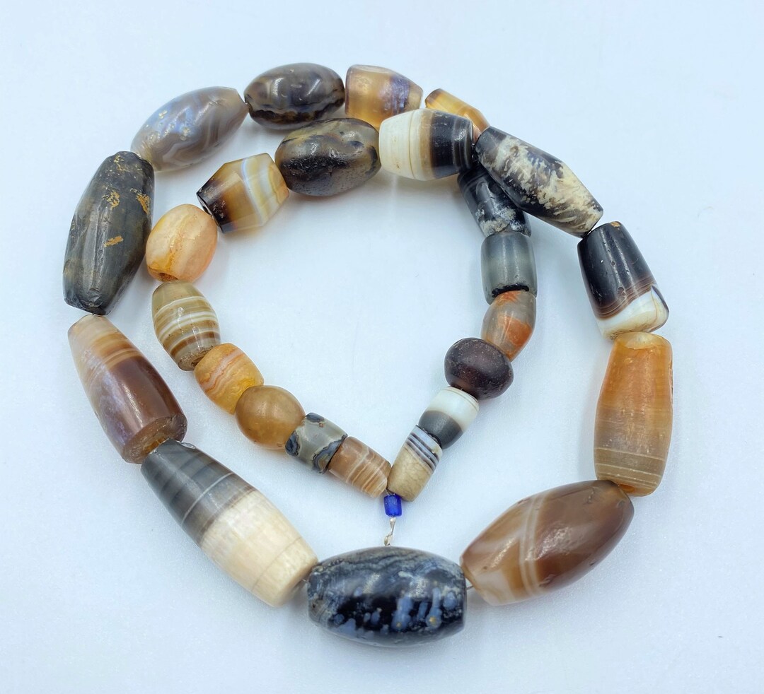 Dzi Old Beads Ancient Himalayan Tibetan Bhutan Nepalese India