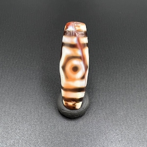 Antique Zee Zi Ancient Himalayan Indo Tibet Pure 3 Eyes Dzi Amulet Pendant Bead