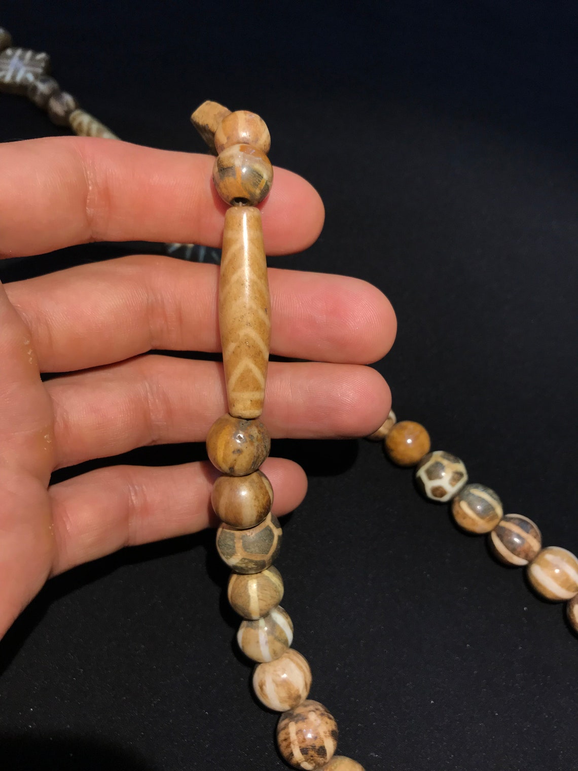 Antique wood beads Etsy