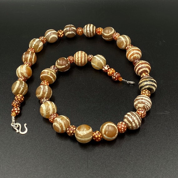 Himalayan Tibetan Tian Zhu Antique Decorated Etch… - image 1