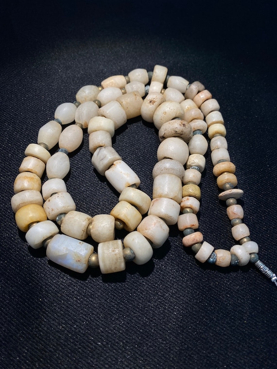 White Bone Beads from Mali