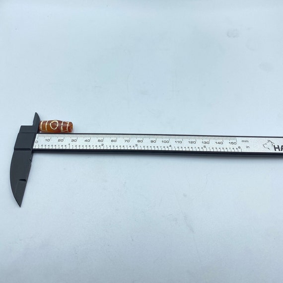 Rare Unique Pattern Antique Etched Carnelian Amul… - image 7