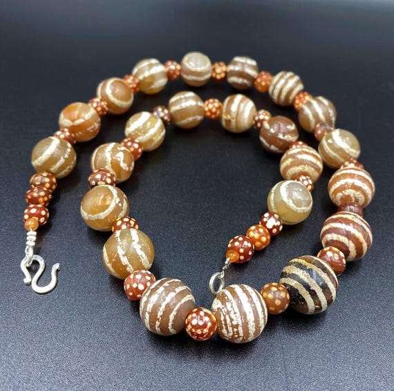 Himalayan Tibetan Tian Zhu Antique Decorated Etch… - image 3