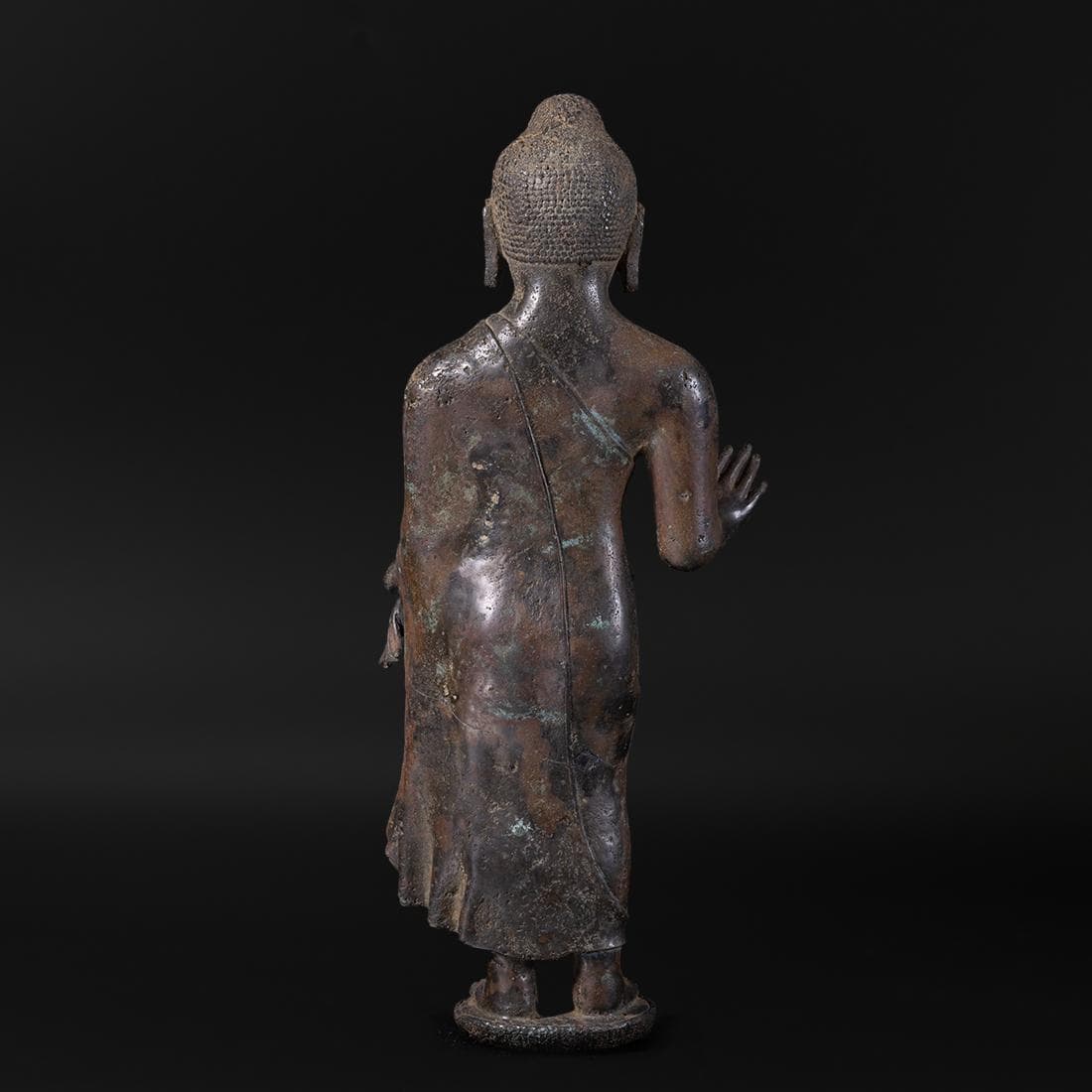 古代青銅製阿含印立像仏（28.8 x 11.6 cm、2.8kg） - Etsy 日本