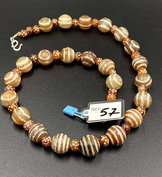 Himalayan Tibetan Tian Zhu Antique Decorated Etch… - image 8