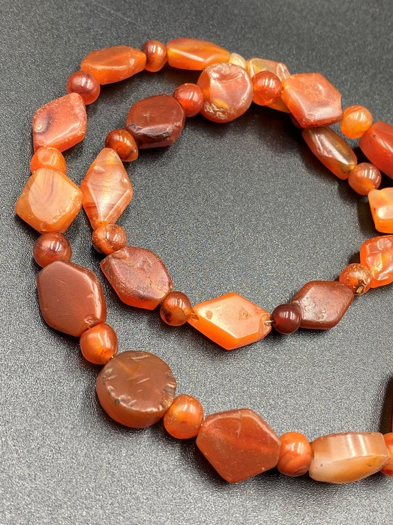 Ancient Himalayan Regions Old Carnelian Agate Bea… - image 3