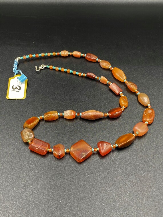 Ancient Himalayan Indo Tibetan beads necklace old… - image 10