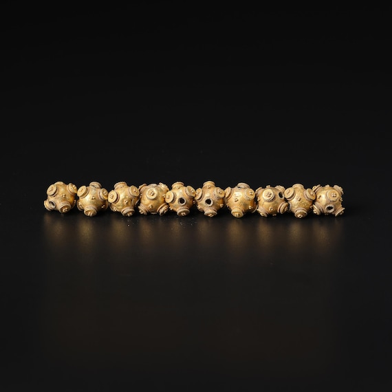 Perle En Or 18 Carats Granulé - Style Ancien Grec égypte Romain - 18K Gold Bead