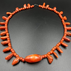 Nepali Himalayan Indo Tibetan Pema Raka Carnelian Agate Stone Old Beads Dzi Zi