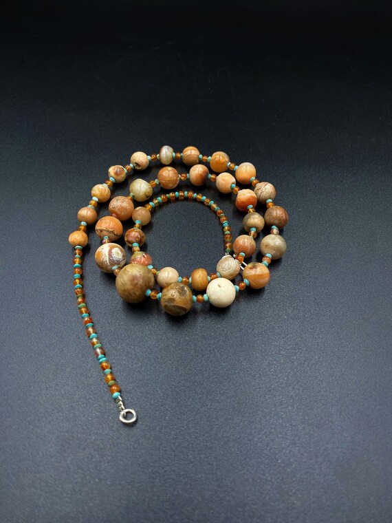 old agate carnelian   beads from central Asia Afg… - image 5