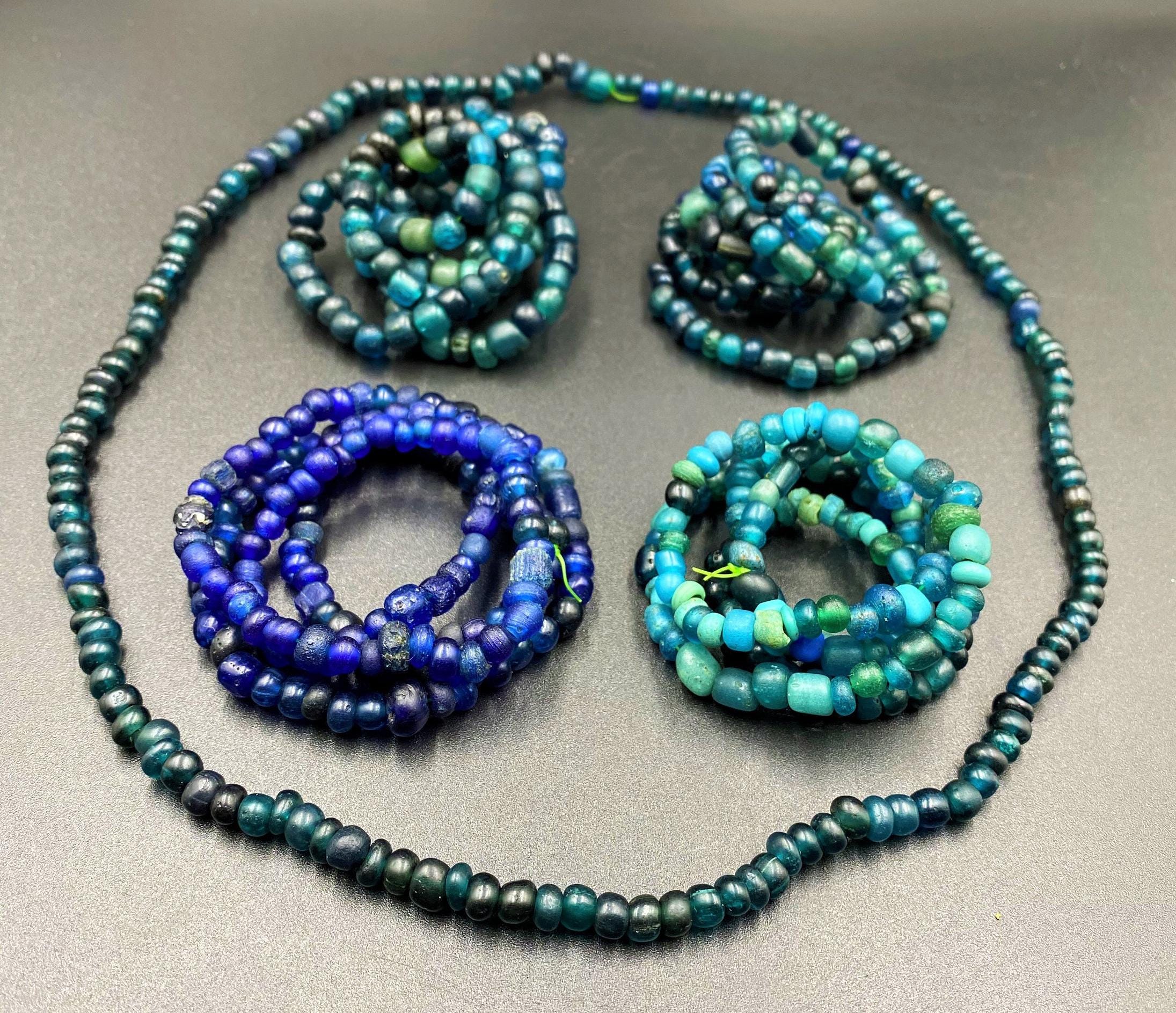 ビルマの古代ピュー文化時代の古いアンティークガラスビーズ - Etsy 日本