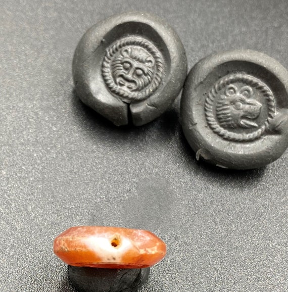 Indo Greek Bactrian Carnelian Agate Stamp Seal Be… - image 9