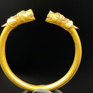 Ancient Near East ROMAN Artifacts Antiquities GOLD Jewelry Bangle Bracelet image 9