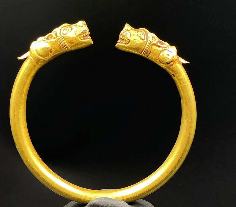 Ancient Near East ROMAN Artifacts Antiquities GOLD Jewelry Bangle Bracelet image 9