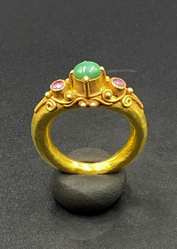Ancient Gold Jewelry Ring South East Asia With Av… - image 10