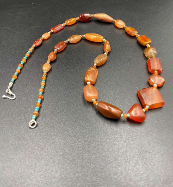 Ancient Himalayan Indo Tibetan beads necklace old… - image 8