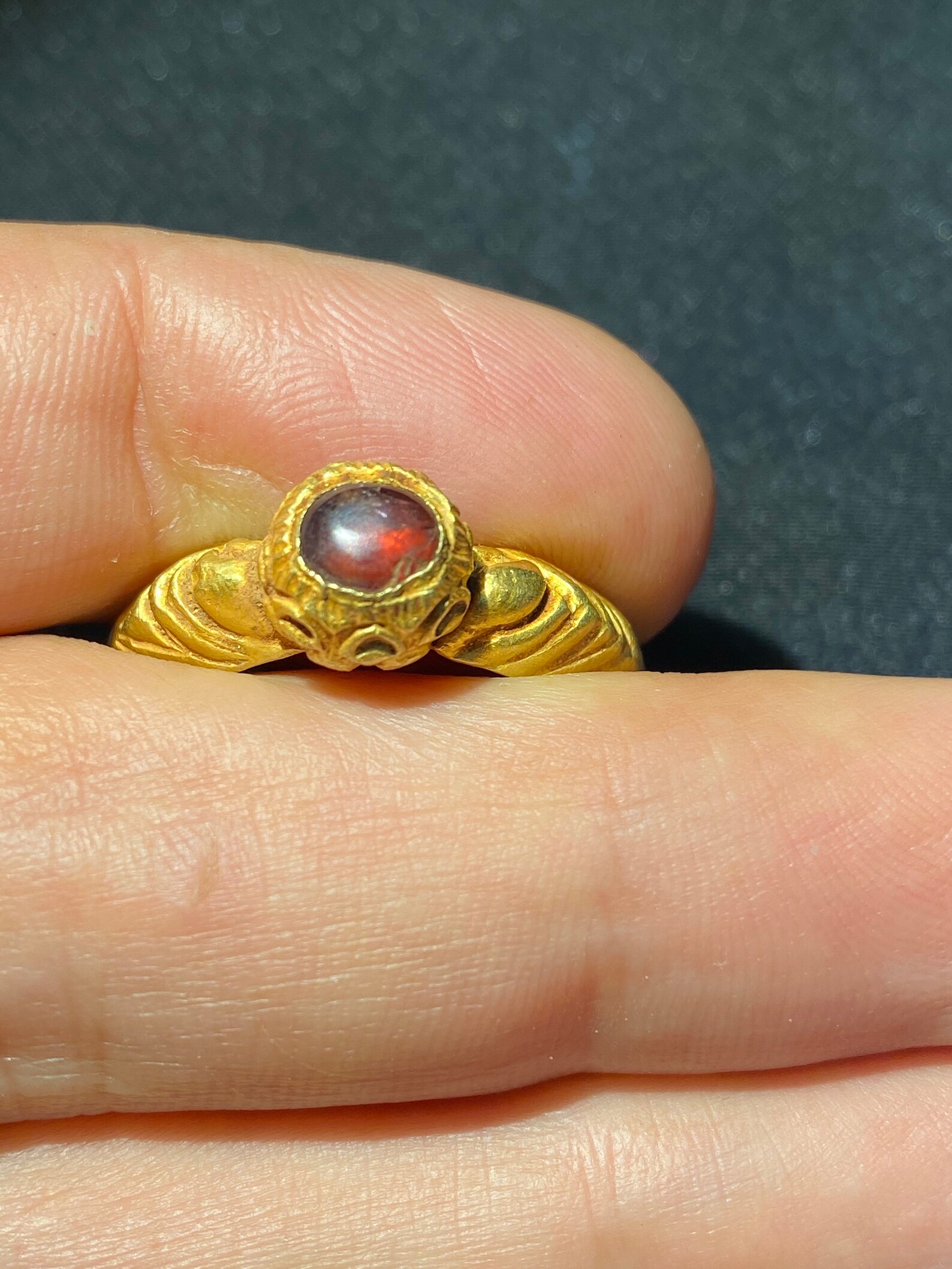 Ancient Gold ring from south east Asia with beautiful Ruby Etsy