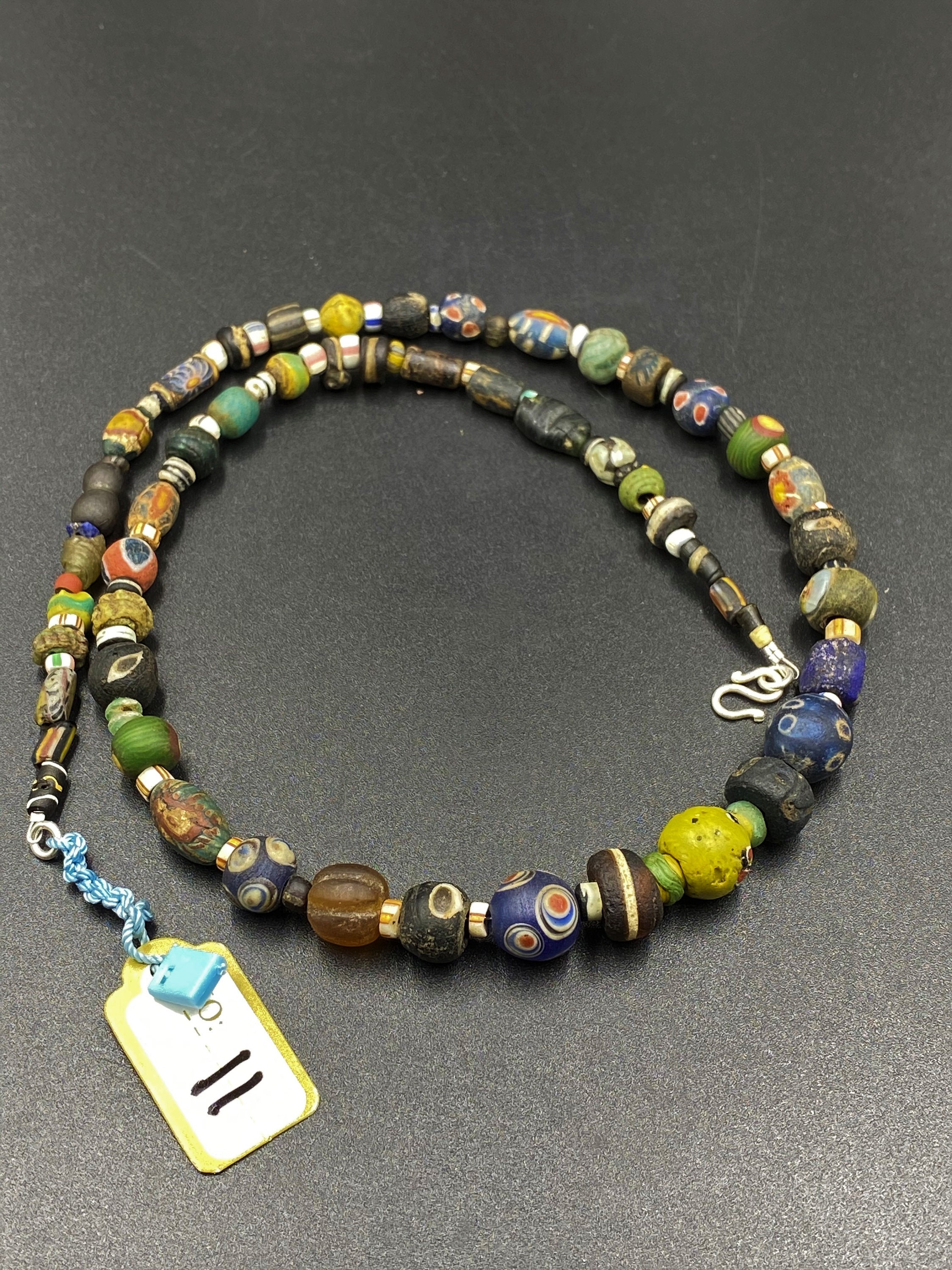 Old Ancient Antique Egyptian glass beads circa 1st century BC Etsy