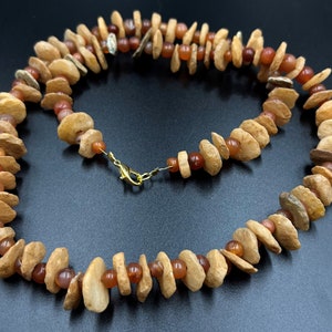 Ancient Neolithic Stone Age Rock Quartz Carnelian Trade Jewelry Old Beads String