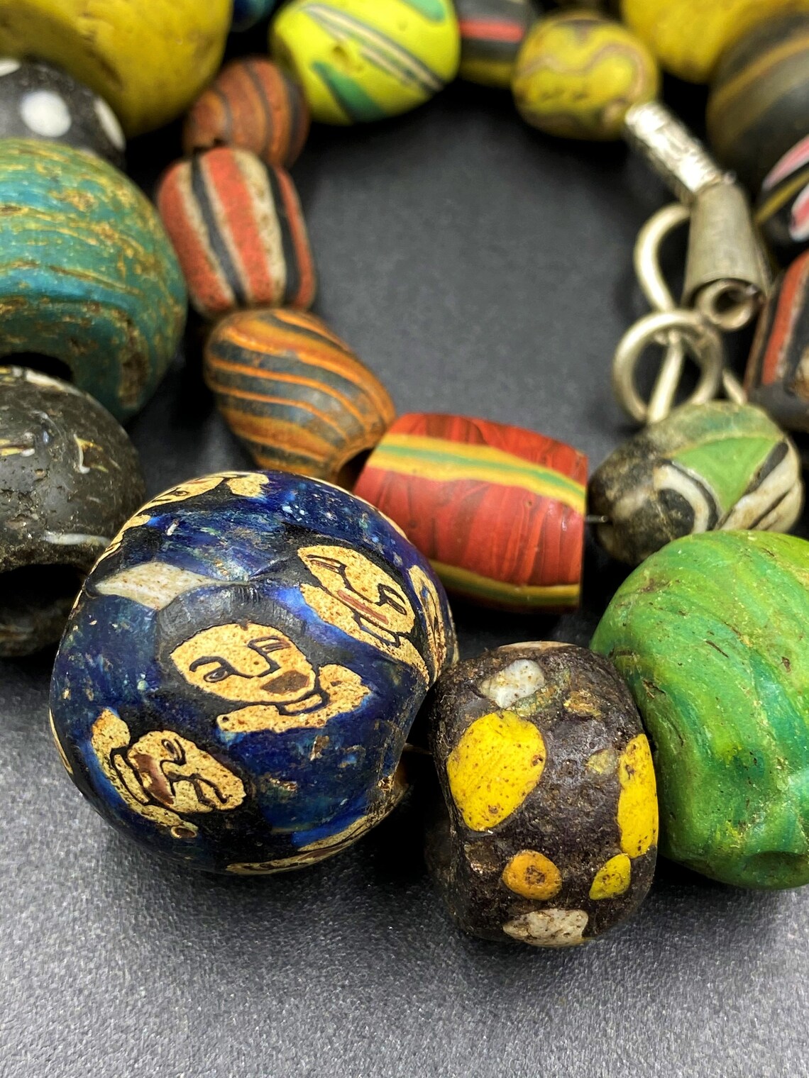 Ancient Antique Trade Glass Beads Unique Colors Glass Beads Etsy