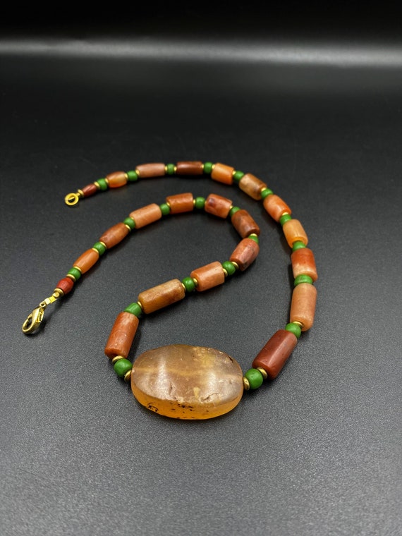 Indus Valley Old Carnelian Bead String Antique Original Himalayan Old Beads  