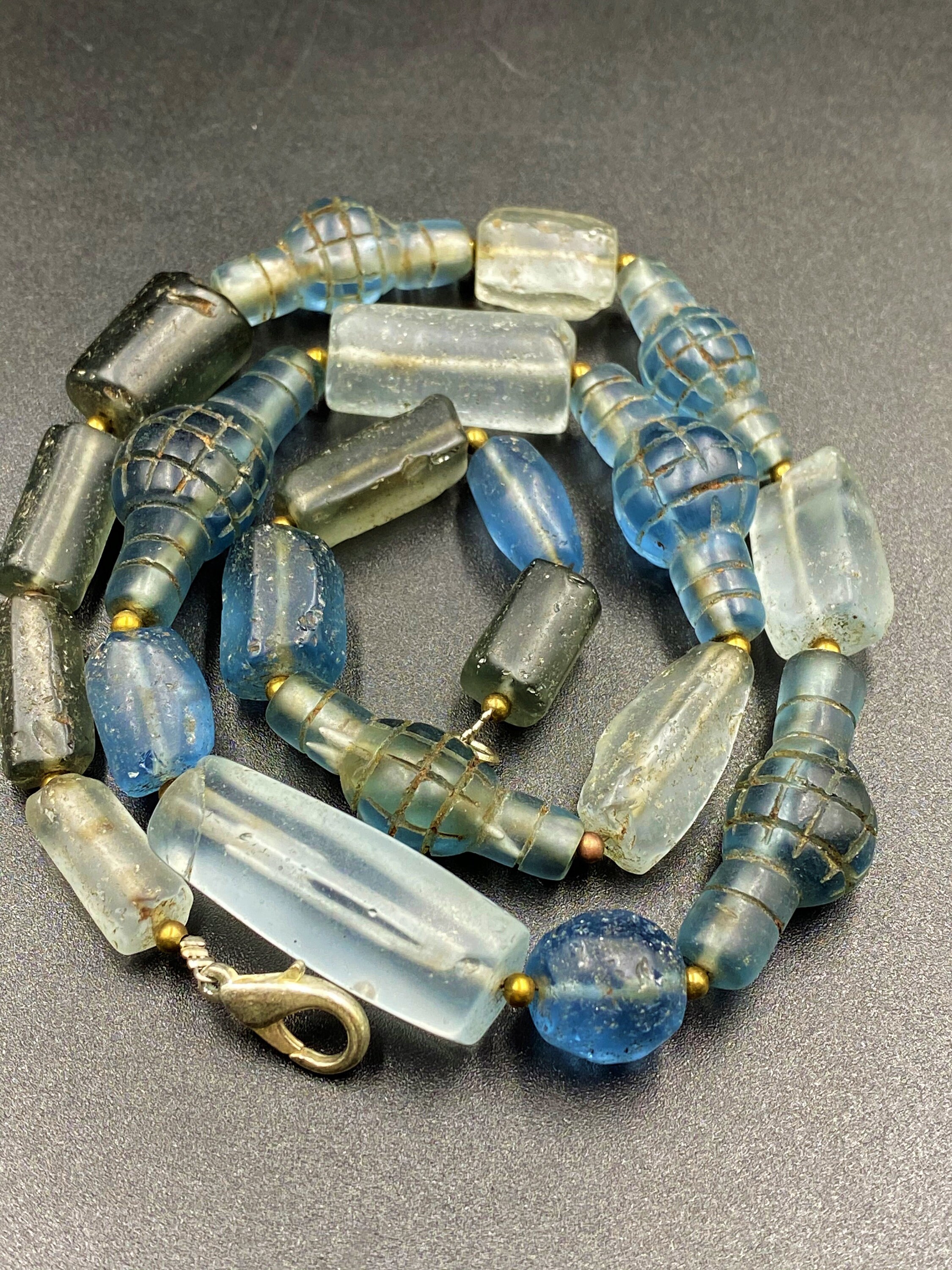 Antique glass beads south east Asian Etsy