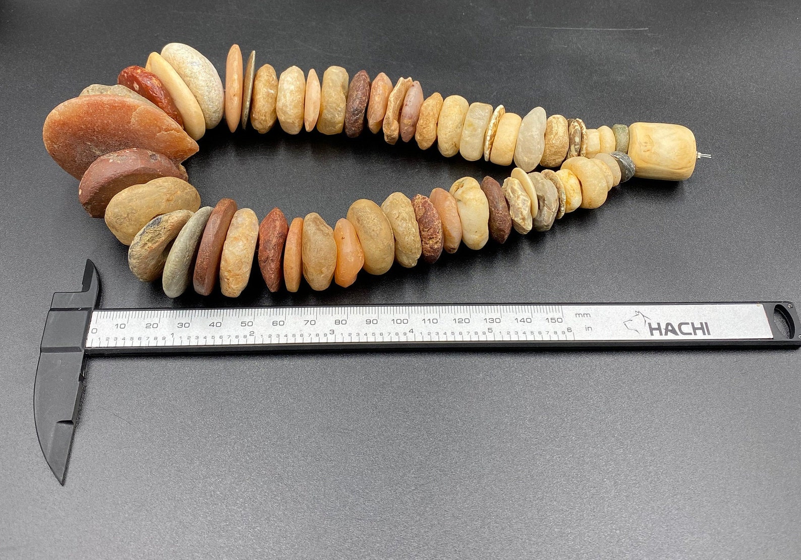 Ancient Stone Age Jewelry Beads Made of Carnelian, Rock Crystals ,rock